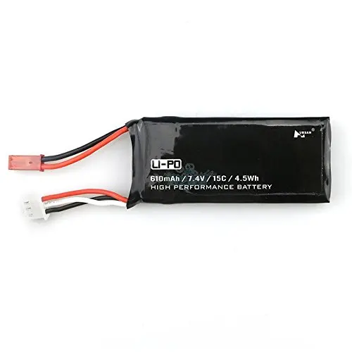 

EBOYU 7.4V 610mAh 15C JST Li Battery for Hubsan H502S H502E X4 RC Quadcopter Replacement Li Battery