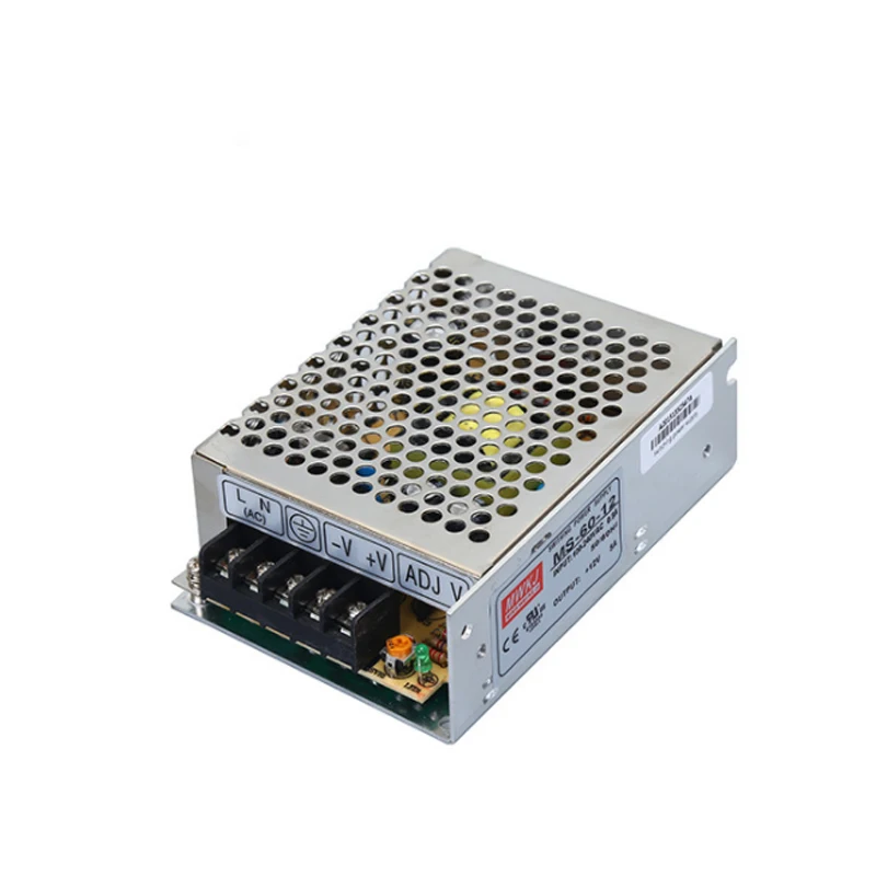 

MS-60-12 small switching power supply, led switching power supply, 12v constant voltage waterproof switching power supply