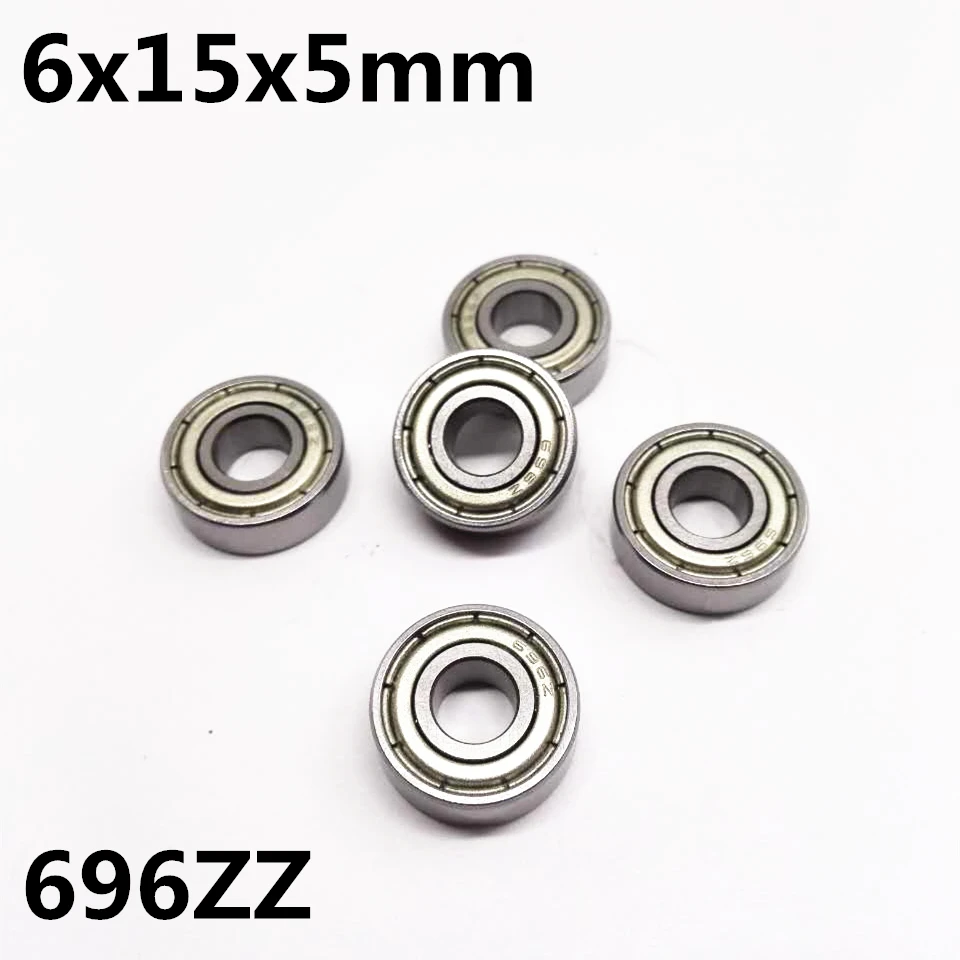 

10Pcs 696ZZ R-1560ZZ 6x15x5 mm Deep groove ball bearing Miniature bearing High quality High speed Advanced 696Z