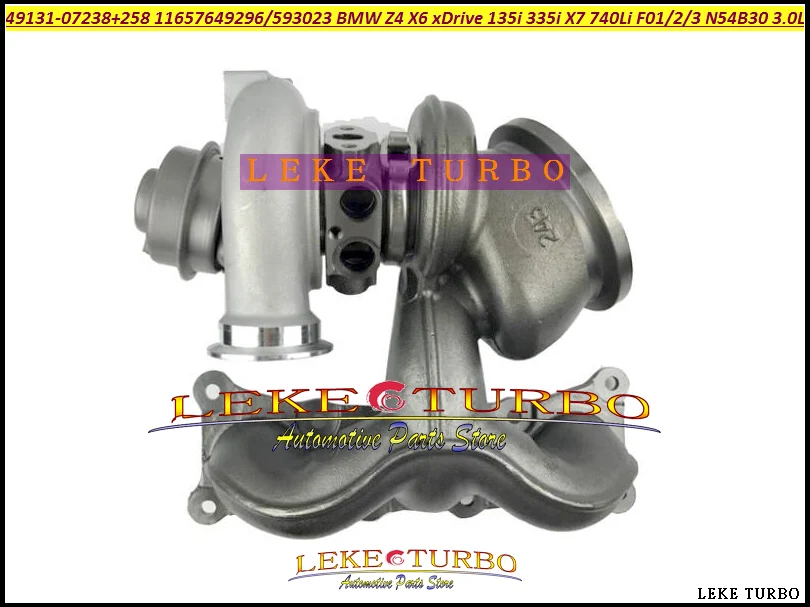 TD03L4 49131-07238 49131-07258 11657649296 11657593023   Para BMW Z4 X6 xDrive 740i 135i 335i X7 740 Li F02 F01 F03 08-N54B30 3.0L