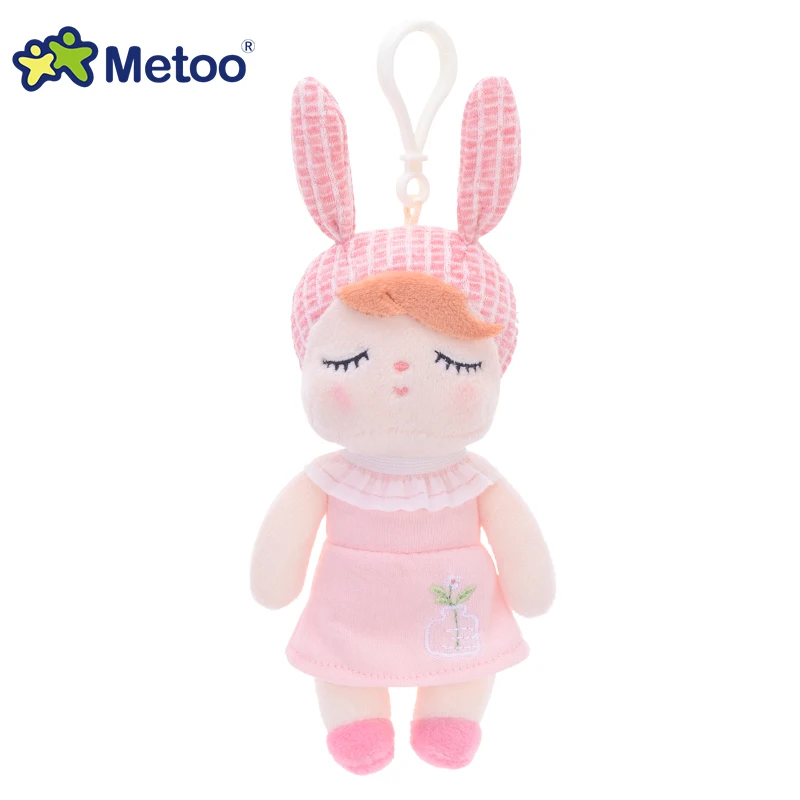 Metoo Doll Stuffed Toys Plush Animals Soft Baby Kids Toys for Children Girls Boys Kawaii Mini Angela Rabbit Pendant Keychain