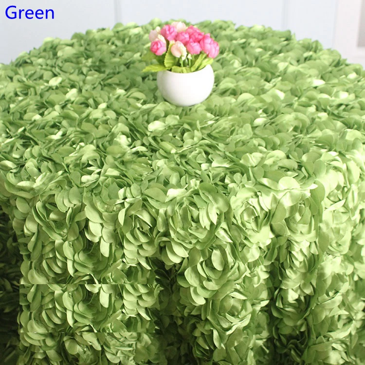 Hochzeit Tischdecke Abdeckung Sticken Rosette Rose Blume Hotel Bankett Geburtstag Party Dekoration Schönes Design Verwendung – Detail 14