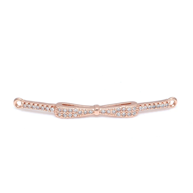Bow Accessories for Bracelets Jewelry Findings Diy Handmade Connectors For Women Girl Bracelet Gift Jewelry Making Wholesale