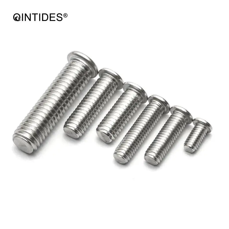 QINTIDES 50/1000Pcs M3 M4 M5 M6 Weld Studs For Capacitor Discharge Welding Stainless Steel Spot Welding Screws Welding Nails