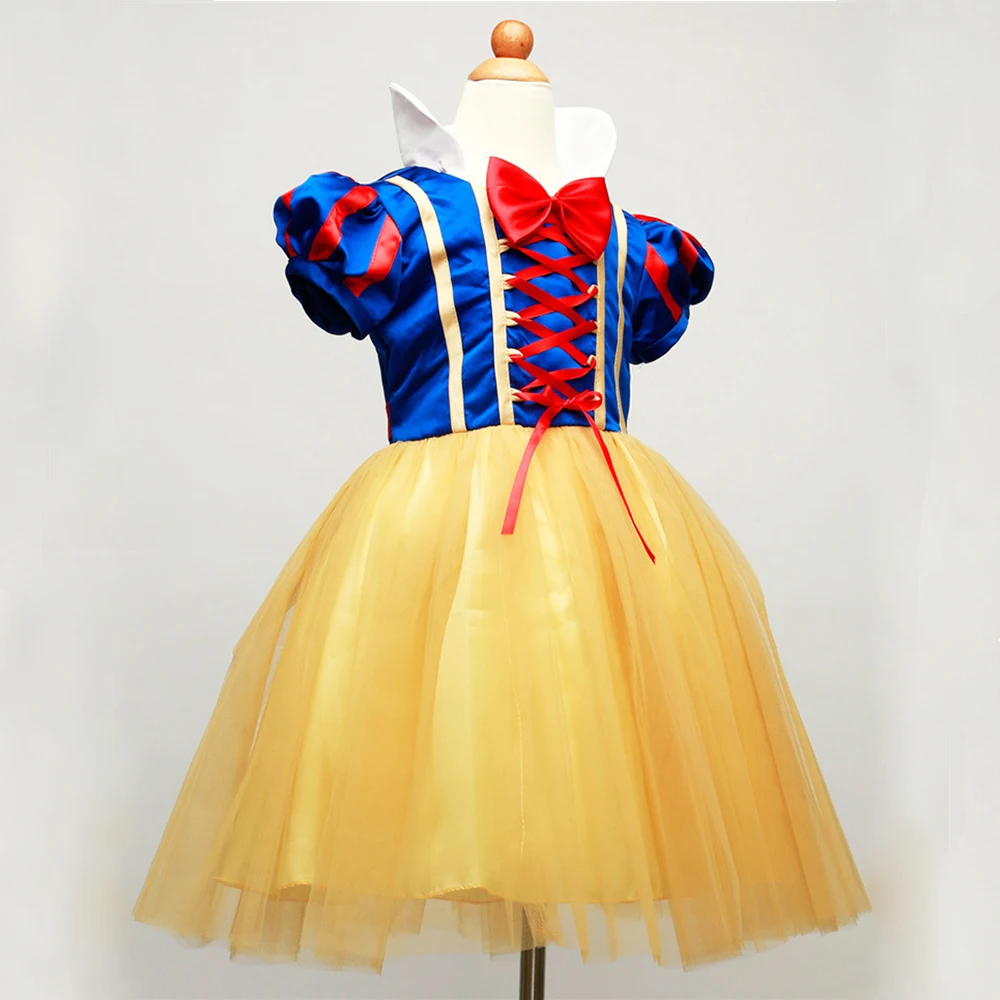 Children Cosplay Dress Snow White Girl Princess Dress Halloween Party Costume Children Clothing Sets Kids Clothes Girls Dresses