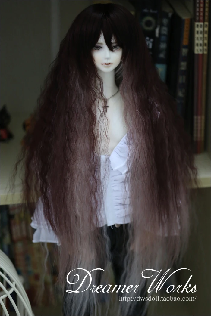 

1/3 scale BJD wig long hair curls for BJD/SD doll accessories,Not included doll,shoes,clothes and other accessories 18D1357