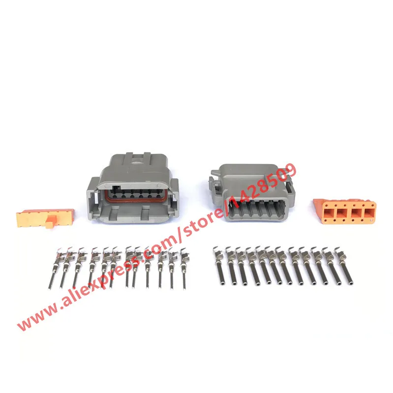 1 Set DTM Auto Deutsch Connector DTM04-12PA / ATM04-12PA DTM06-12SA / ATM06-12SA 12 Pin Automotive Connector With Pin