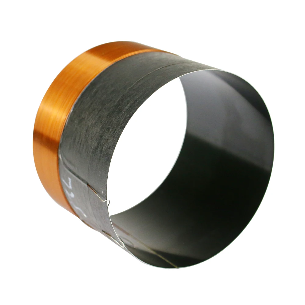 Ghxamp-bobina de voz de graves de 72,5mm, de 8Ohm Woofer de altavoz de piezas de reparación, alambre de cobre puro de aluminio negro, dos capas, 1 unidad