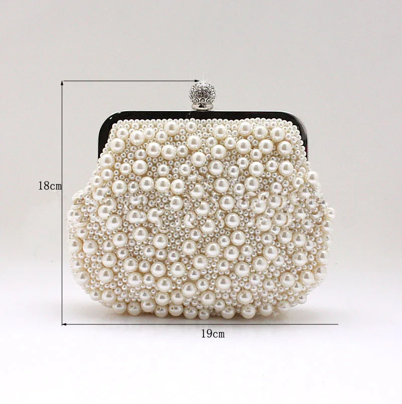 

2016 New Freeshipping Solid Bag Mini(<20cm) Hasp Day Clutches Women Handbag Hot Selling Pearl with Diamond Cluth Evening Bag