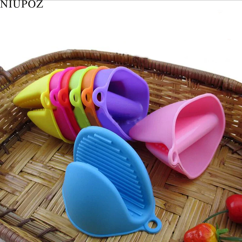 

Silicone Oven Heat Insulated Finger Gloves Cooking Waterproof Microwave Non-slip Gripper Pot Holde Dishes Glove G175