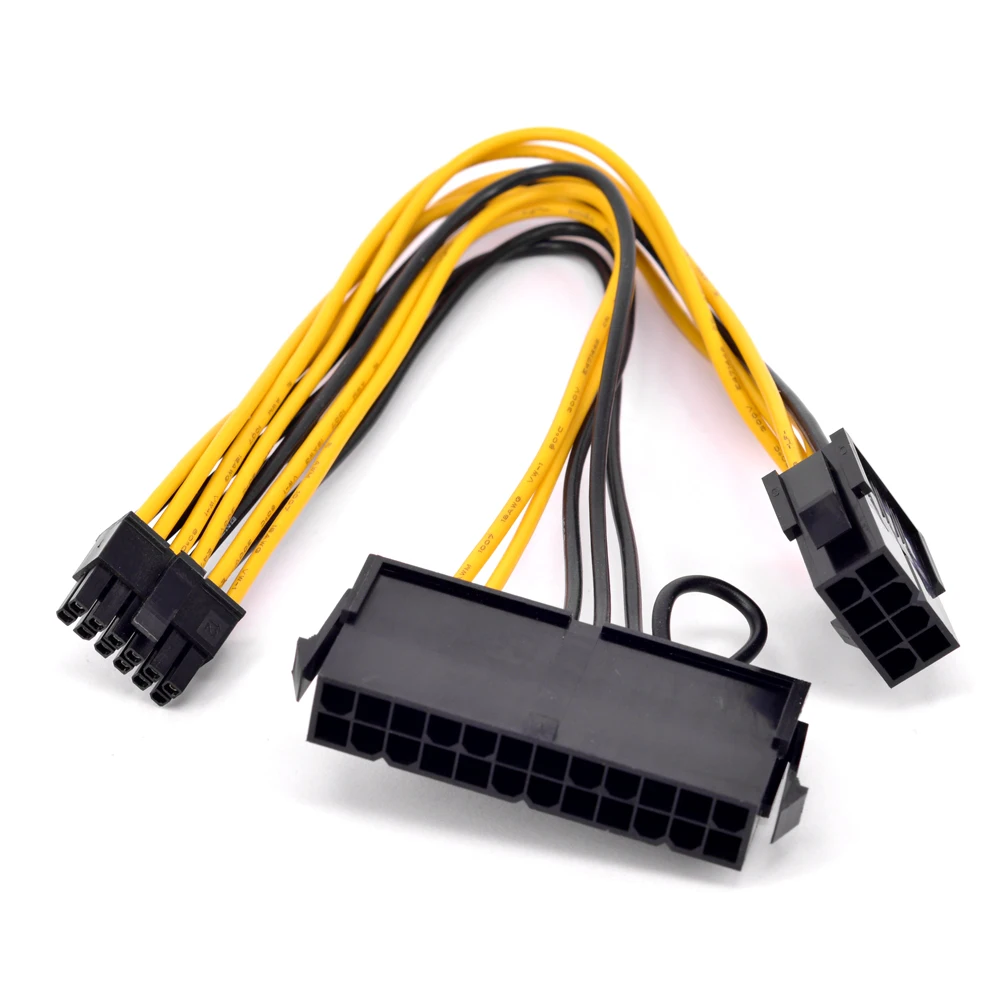 

For DELL C6100 Workstation 12pin to CPU 8Pin ATX 24Pin Power supply cable replace Original ATX Power Source