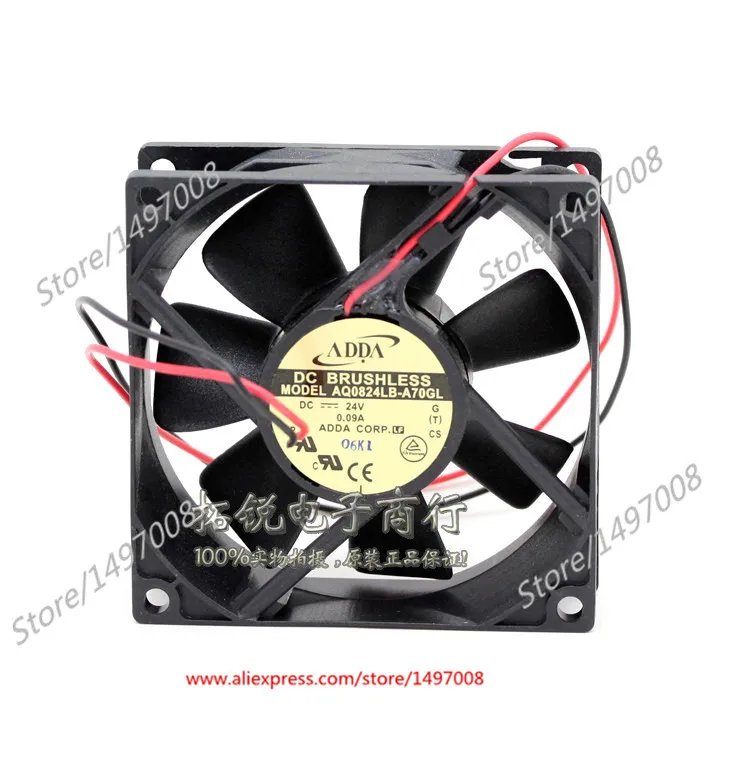 

ADDA AQ0824LB-A70GL G DC 24V 0.09A 80x80x25mm Server Cooling Fan