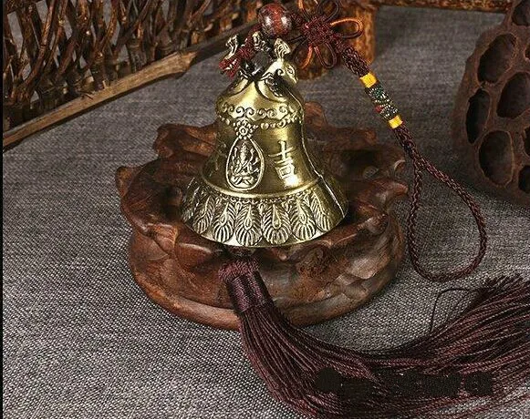 

Family Decorations Chinese Classical Metal Ancient Bronze Buddha Wind Bell Fengshui Hanging Accessories Metal Crafts