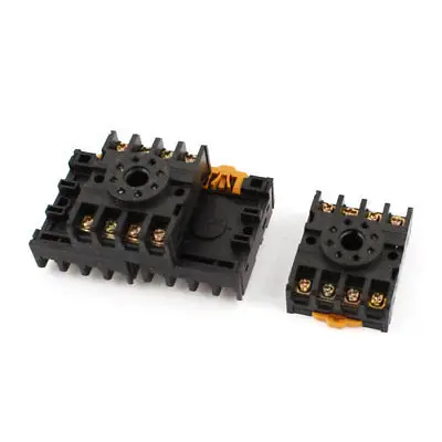 4pcs PF083A 8 Pins 35mm DIN Rail Power Relay Base Socket for MK2P-I JTX-2C DH48S