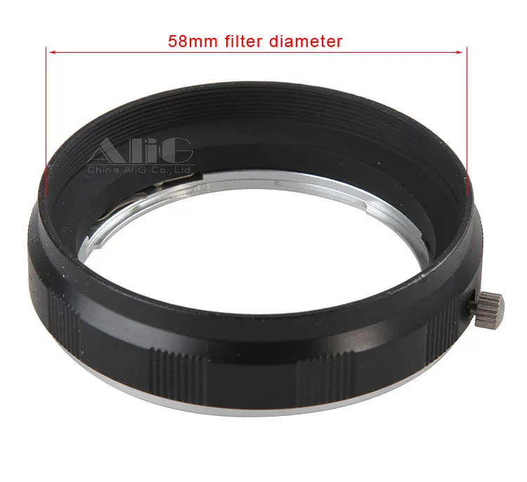 Camera Lens Adapter Macro Lens Reverse Protection Ring for Sony a200 a290 a350 a500 a550 a580 Mount 58mm UV CPL Filter Lens Cap