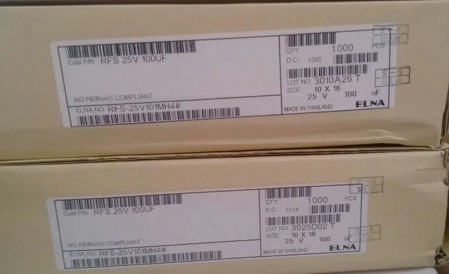 2019 vendita calda 10pcs/30pcs ELNA SILMIC II RFS origl autentico 100uF/25V nuovo spot SILMICII 100uf25 trasporto libero