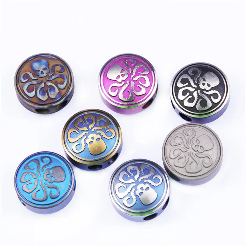 1PC Titanium Alloy Knife Beads Lanyard Pendant Knife Fall Paracord Bracelet Beads DIY Small Pendant Accessories EDC Pocket Tool