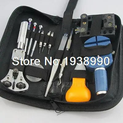 13Pcs Watchmaker Watch Tool Horologe Case Repair Opener Adjuster Remover Set Kit