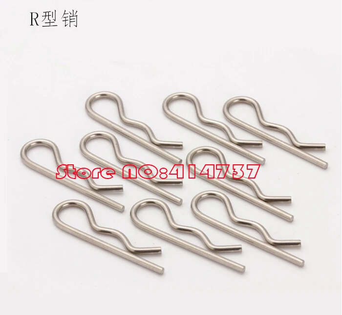 

20pcs Cotter pin, R Split Cotter Pin R Hair Cotter Pin 1.6mm wire Wave type spring Customized Stainless steel Spring R Pin