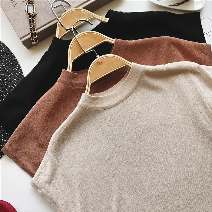 2019 New Arrived Summer Women T-shirts Casual Tee Tops Summer Short Sleeve Female T shirt Women Clothing