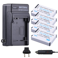 4Pcs EN-EL12 Battery + Charger Kits for Nikon COOLPIX S9900, A900, W300, S9300 S6300, S9200, AW120, AW130, S9700, KeyMission 360