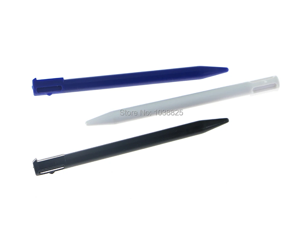 قلم بلاستيكي بشاشة تعمل باللمس لقلم لمس نيتندوا 3DS ، قلم وردي ، أسود ، أبيض ، أحمر ، أزرق ، 5 في اللوت