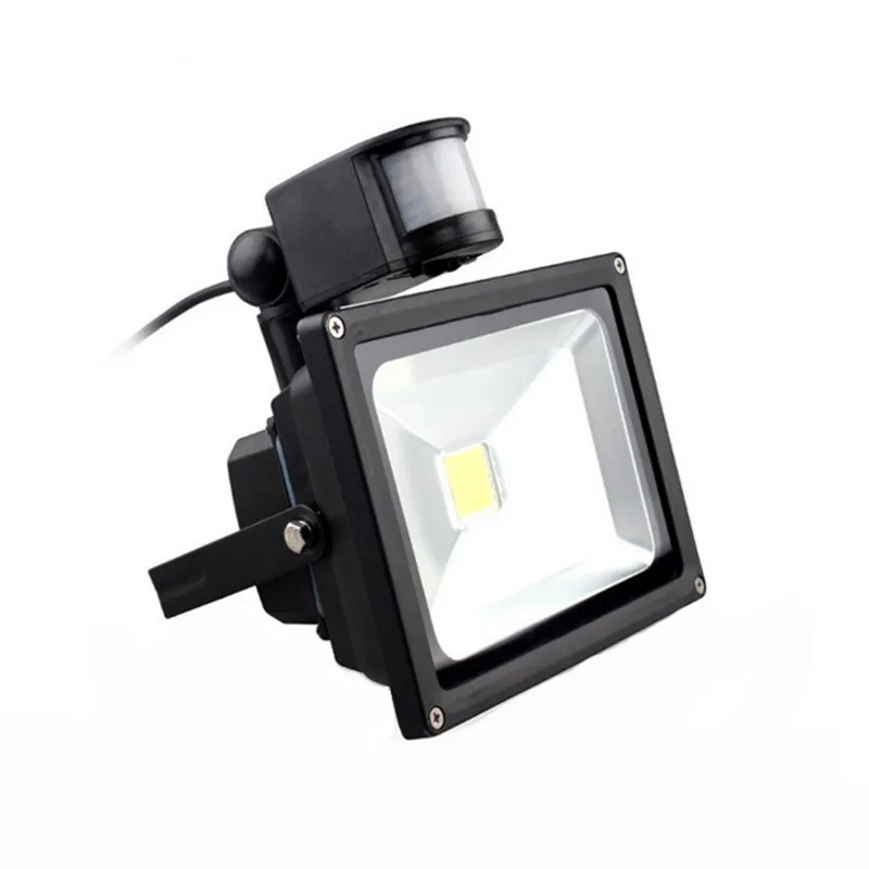 LED Flood Light 10W PIR Infrared Motion Sensor 20W 30W 220V Sensor Floodlight Professional Lamp 50W Outdoor Landscape Lighting