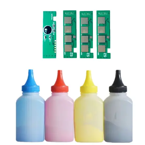 4 Refill Color toner Powder + 4chip CLT-406S clt406s toner cartridge for Samsung CLX-3305 CLX-3305W CLX-3305FW CLX-3305FN 3306FN