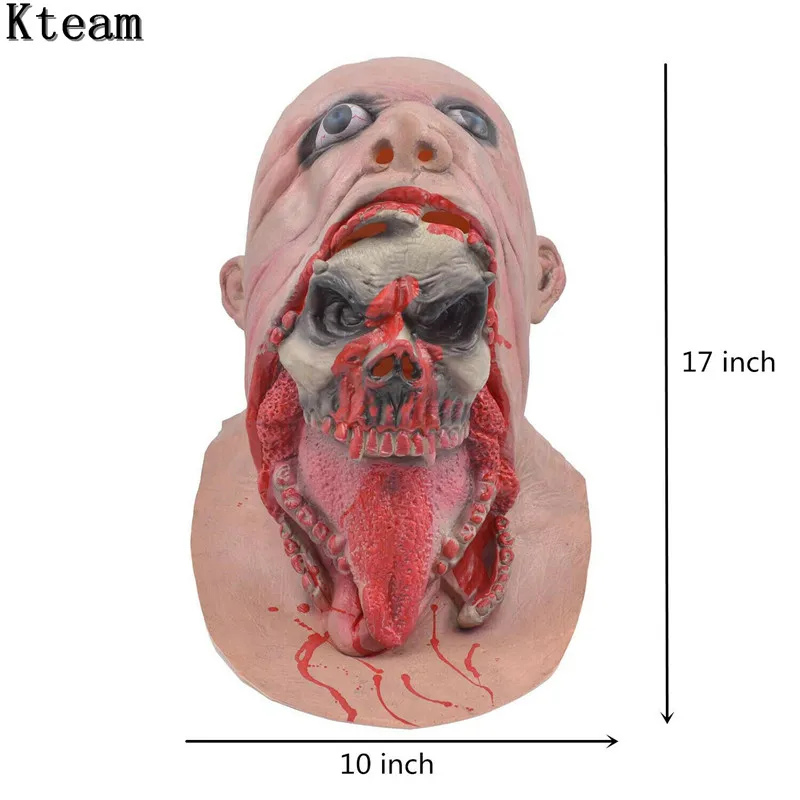 Horror Charlie Demon Parasite Zombie mask Latex Accoutrements Vampire Skull party Halloween scary terror masks Cosplay Fancy