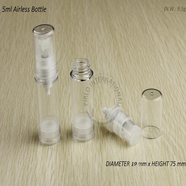 Capacity 5ml 50pcs/lot Duckbill vacuum bottles, vacuum emulsion points bottling, a trial installation of plastic bottles