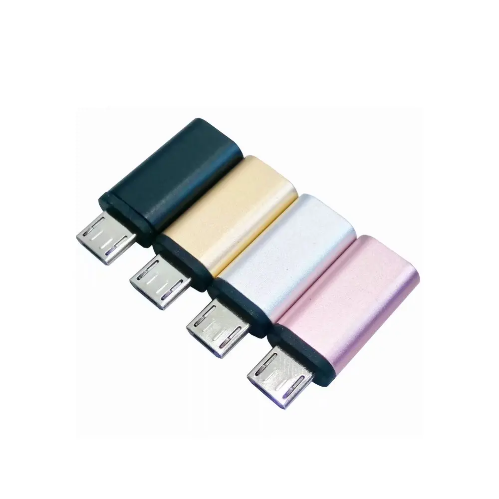 2017 Nhôm vỏ hợp kim usb type-c nữ để micro usb nam adapter usb-c nữ micro usb male nam sạc phí điện thoại