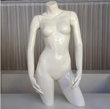 

New Style Gloss White Upper Body Manikin High Quality Gloss White Half Body Mannequin For Sale