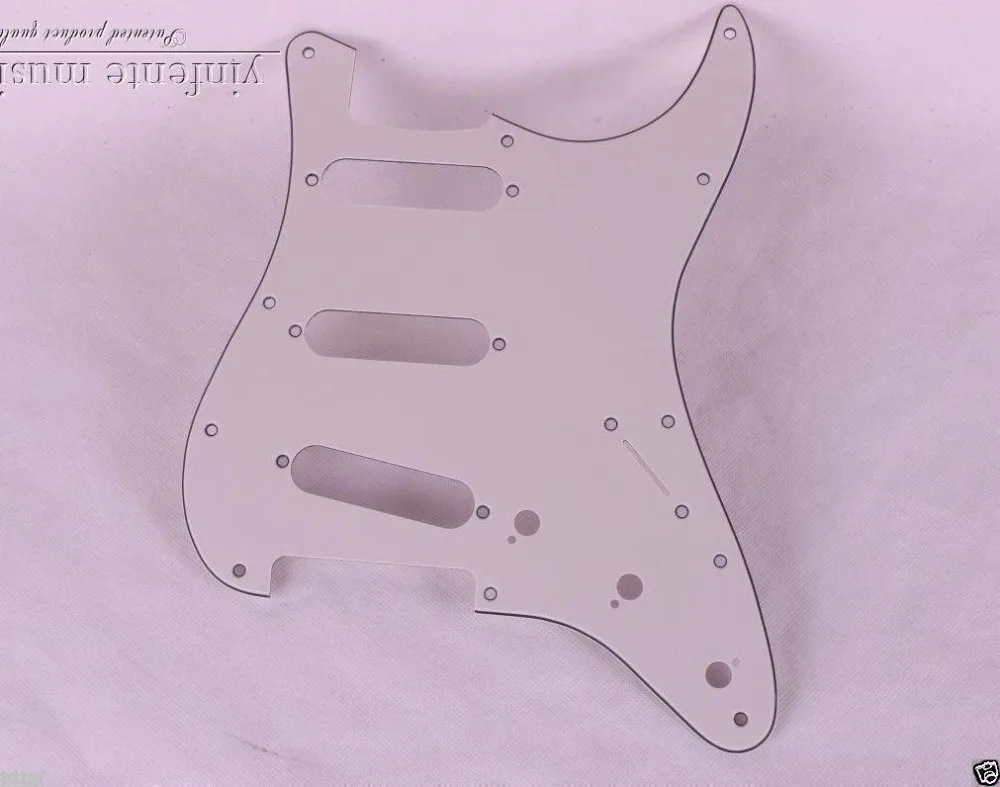 

one white and black line New Electric Guitar Pickguard flame SSS S trat Guitar parts #1812