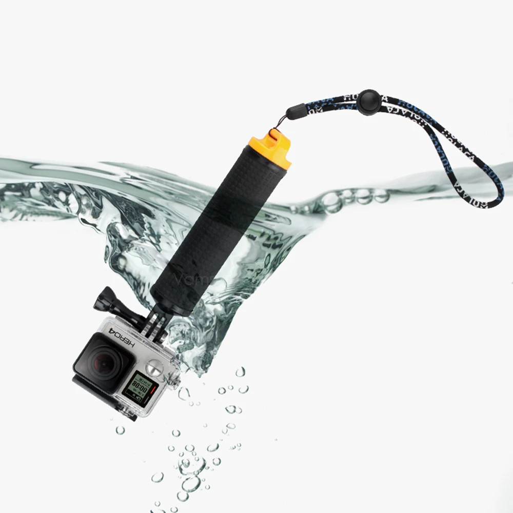 Vamson-고프로 히어로 11 10 9 8 7 6 5 4 용 블랙 방수 플로팅 핸드 그립 수상 스포츠, Yi 4K 고프로 10 VP418 용 DJI 액션 용