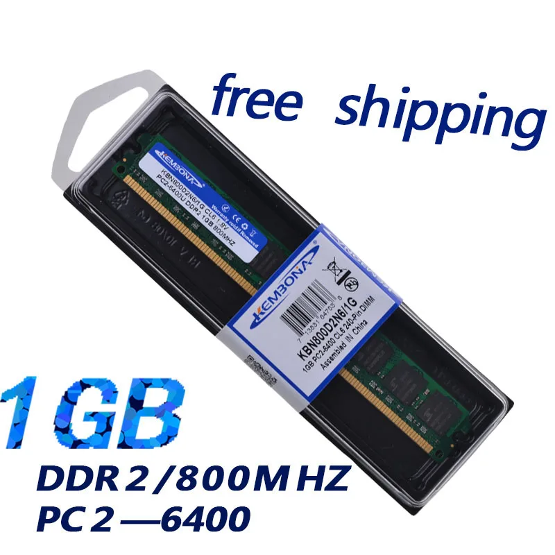 

KEMBONA Memory DDR2 Ram 800Mhz 1GB for long dimm Memoria Compatiable with all MB for A-M-D Free Shipping