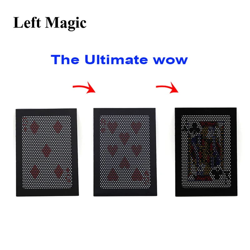 The Ultimate WOW 3.0 Version Change Twice Ultimate Exchange Magic Tricks Close Up Street Bar Cards For Tricks