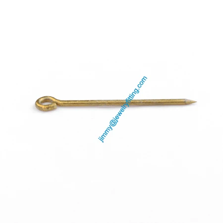 Jewelry Making findings Eye Pins  Brass Pins biting;Scarf Pins findings 0.8*22mm