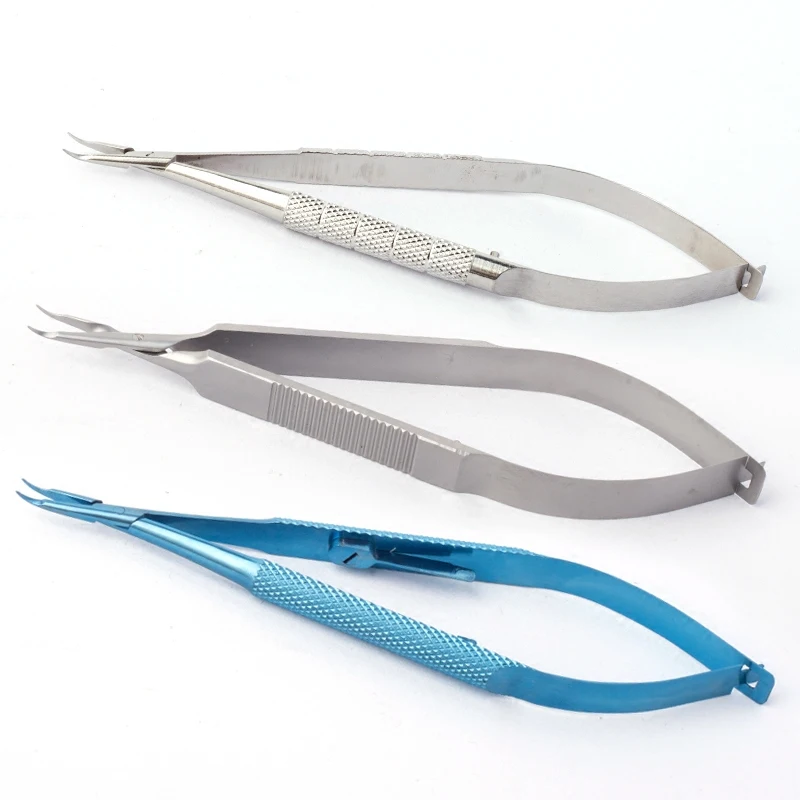 

Multi-functional Microscopy Needle Clamps Surgical Ophthalmic Microsurgery High-quality Steel Titanium Material Fine Gripper Nee