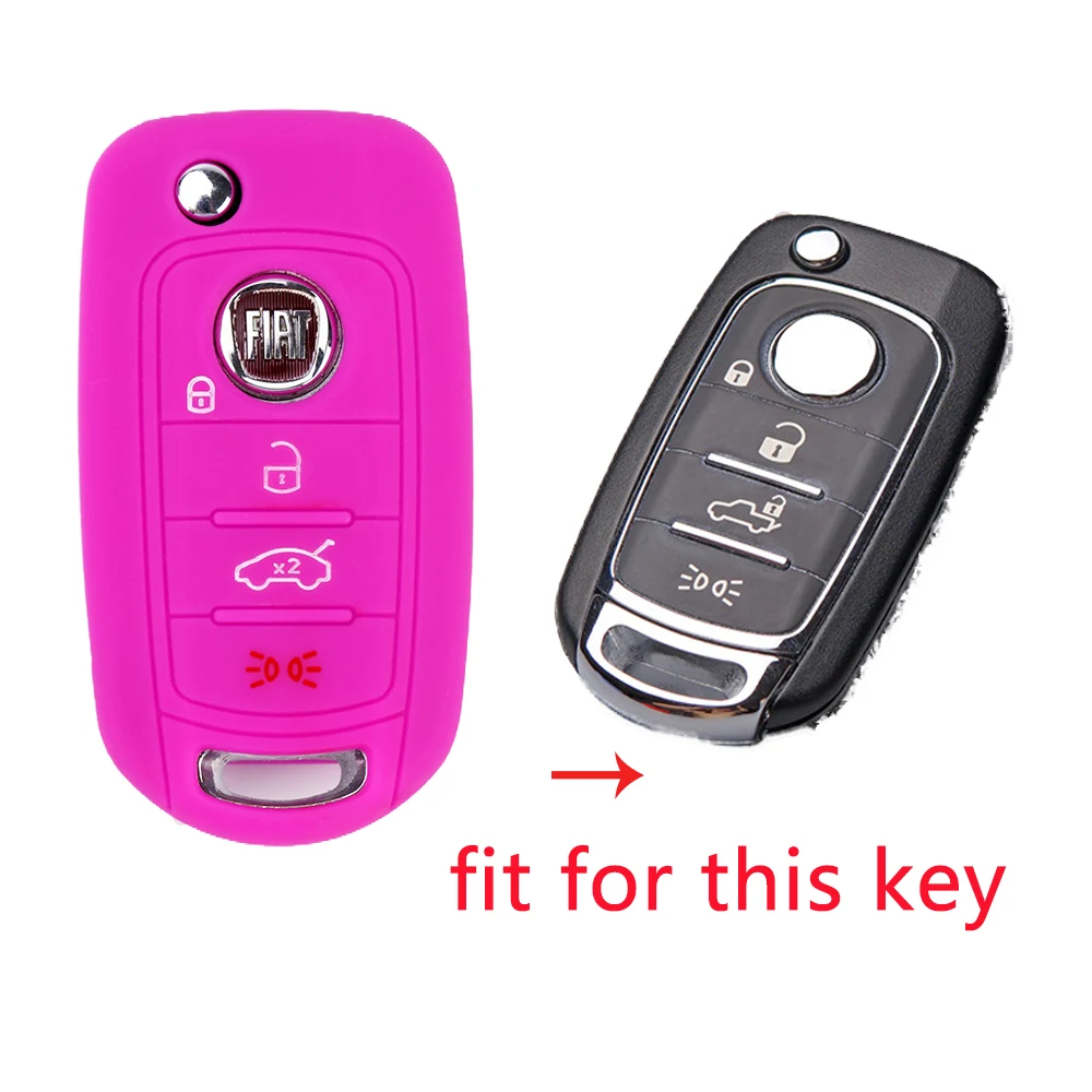 2020 New Car Key Case Remote Flip Key Shell Cover Silicone Key Protect Bag For TIPO Toro 500X nuovo grazie Auto Accessories