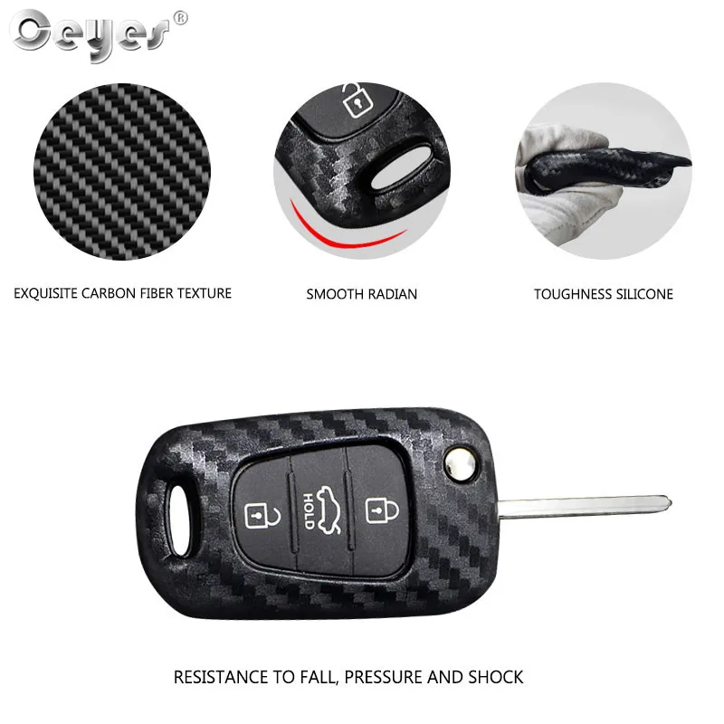 Ceyes Auto Key Cover Protective Shell Car Styling Case For Hyundai I30 Solaris Verna For Kia Rio K2 K5 Sportage Ceed Accessories