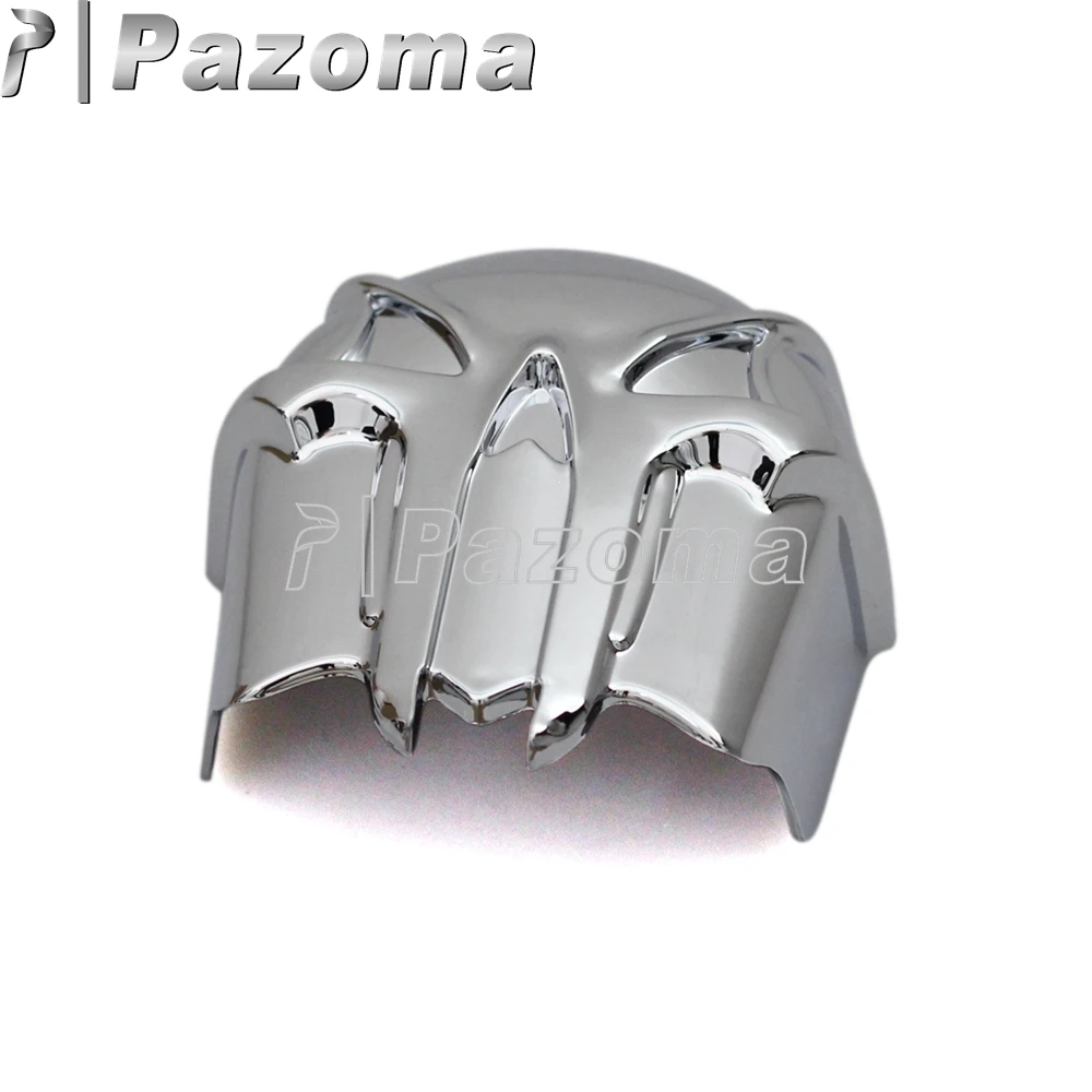 Chrome Skull Cowbell Horn Cover Motorcycle Accessories Horn Mask Guard For Harley Softail Touring Dyna Sportster 1992-2013