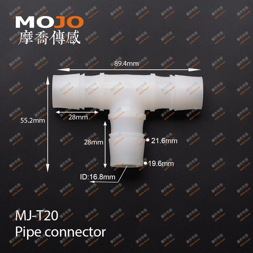 2020 free shipping! MJ-T20 20mm(100pcs/lots)Pipe connector TEE type three way Equal diameter length connector