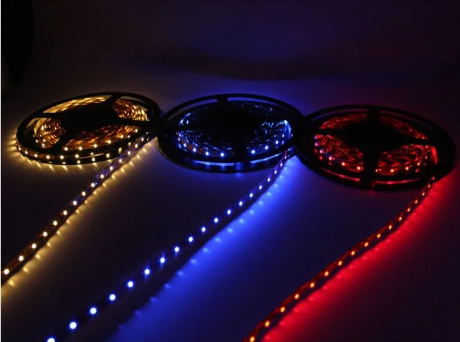 

Wholesale 5M 3528 led Strip Light 3528 120 LED Strip Light Single RGB Color LED 3528 Strips Light Non-Waterprooof Free Shipping