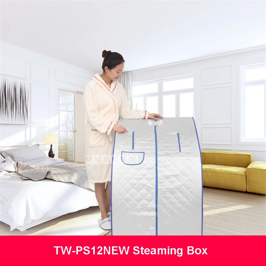 

New Steaming Box TW-PS12NEW Indoor Portable Foldable SteamTent Sweating Box Home Steaming Room Steam Bath Box 2L 110V/220V 1000W