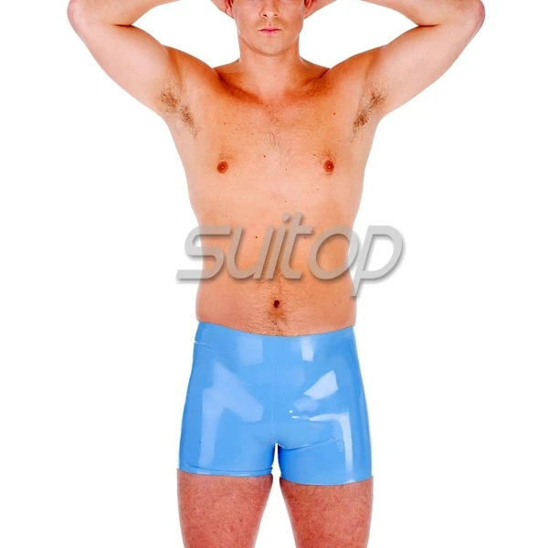 

Suitop Fast Shipping latex shorts for men