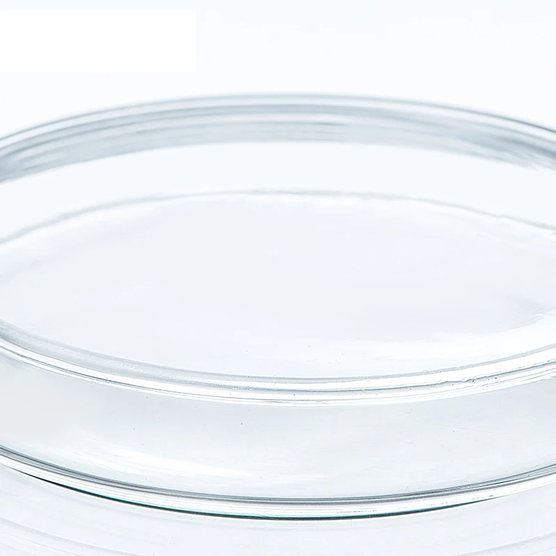 Szkło borokrzemianowe płytki petriego bakterie płytki petriego 60mm, wysoka temperatura, biologicznych wyposażenie testowe płytki szklane, 3 sztuk