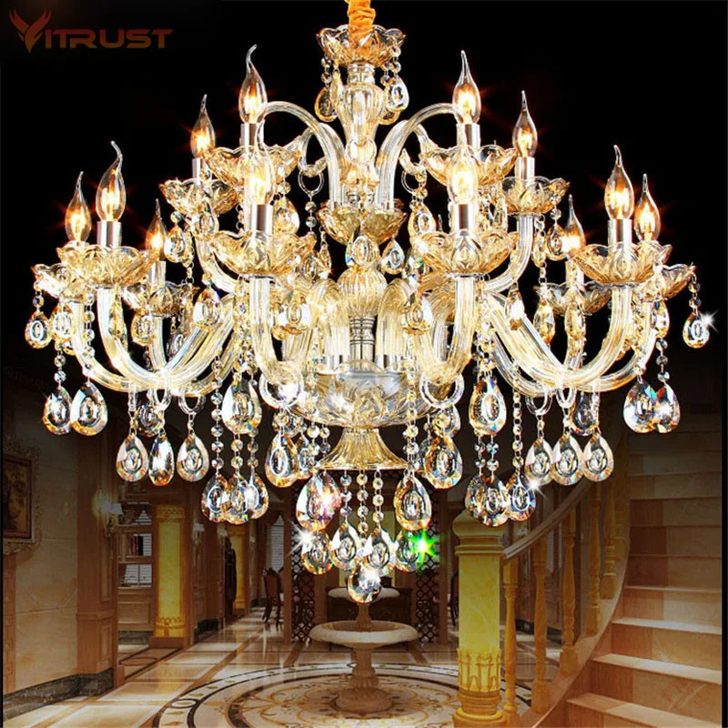 crystal candle chandelier decoracao luz simples sala de estar e hotel ac110v240v 10 12 15 18 bracos k9 01