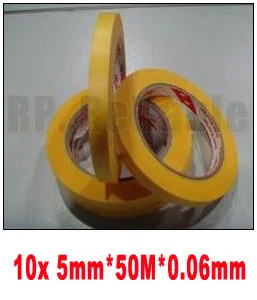 

10x 5mm*50M High Temperature Withstand Masking Tape 3M244 for PCB SMT Painting Masking Packing