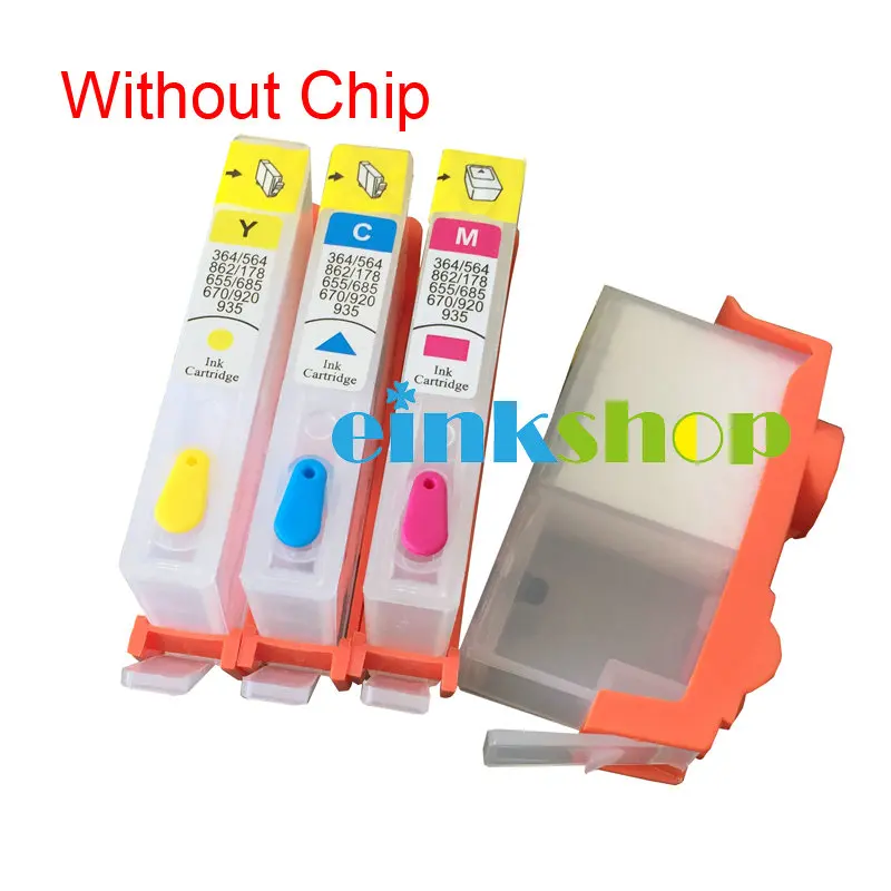 einkshop For hp 903 904 905 refillable ink cartridge Without chip For HP OfficeJet 6950 6956  OfficeJet Pro 6960 6961 6964 6970