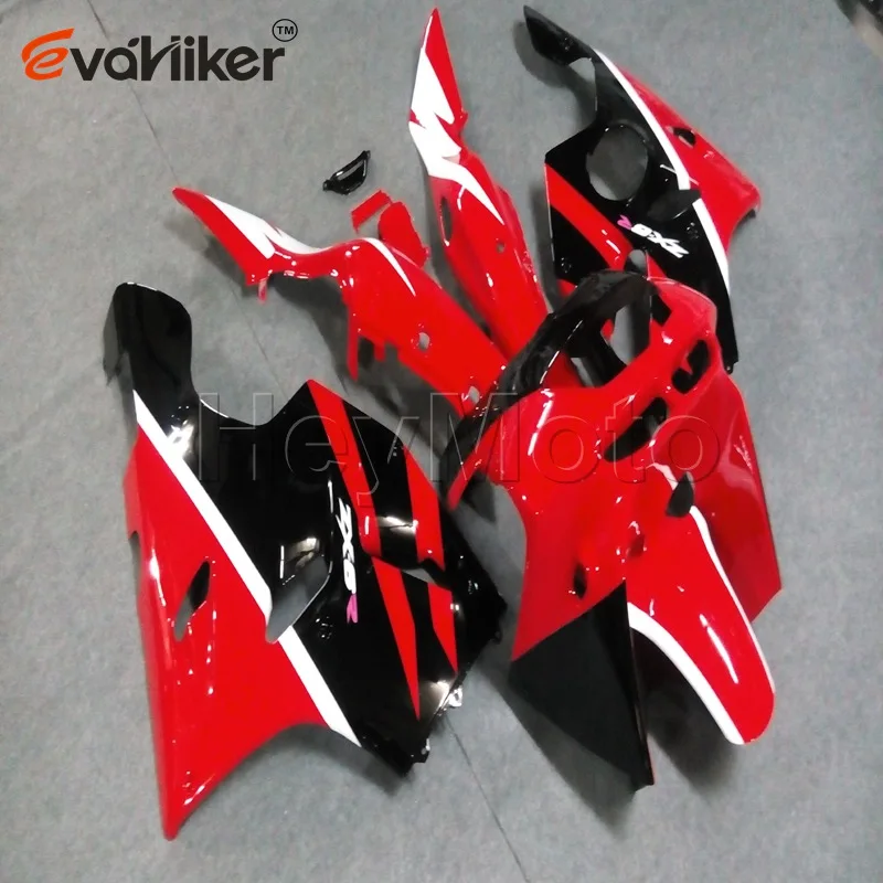 Motorcycle fairing for ZX6R 1994 1995 1996 1997 red white ZX-6R 94 97 ABS plastic panels kit